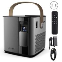 Ciglow Mini Projector WiFi Video Projector 720P HD 4K for Android 5.1System Smart Projector Built-in Battery and Speakers Bluetooth Support Computer/Smartphone Screen Mirror(us)