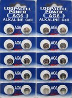 LOOPACELL AG6 LR920 371 370 D371 D370 LR920 LR921 LR69 Alkaline Button Cell Battery X 20
