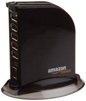 AmazonBasics 7 Port USB 2.0 Hub Tower with 5V/4A Power Adapter (Renewed)