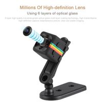 Accreate Protable SQ11 Mini Camera 1080P HD Night Vision Sports Camcorder Mini DV DVR Video Recorder Black