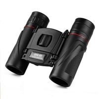 ZZOOI Binoculars 20x22 Mini Hd Telescopes Professional Pocket Hunting Wildlife Tourism Waterproof Bird Watching Boating Bk7 Lens Cloth (Black)