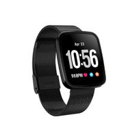 Boens Band for Women，Waterproof Bluetooth Smart Watch Business Fashion Multi Functions Real-time Reminder Step Calorie Counter Blood Oxygen Pressure Monitor Bluetooth Bracelet（Black）