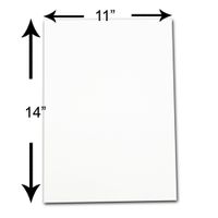 The Display Guys, Pack of 10, 11x14 inches Picture Mat Matte Backing Boards for Framing, White Core