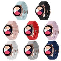 TECKMICO 8PCS Galaxy Watch Active Bands,20mm Replacement Bands Compatible for Galaxy Watch Active 40mm/Galaxy Watch 42mm/Gear S2 Classic/Gear Sport with Rose Gold Watch Buckle (8-Pack, Small)