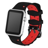 Watch Band for iWatch, MoreToys Silicone Replacement Strap Wristband for Apple Watch Series 3, Series 2, Series 1 (42MM, Red)