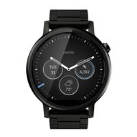 Motorola Moto 360 (2nd Gen.) - Mens 46mm, Black with Black Metal