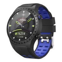 SMA-M1 Built-in GPS Smart Watch Activity Tracker Watch for Men with Heart Rate Monitor Smartwatch Sleep Monitoring IP67 Waterproof Smart Watches for Android and iOS (Blue)