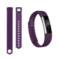 Keasy Replacement Bands Compatible for Fitbit Alta and Fitbit Alta HR, Sport Bands for Men Women (Purple,Large(6.7"-8.1"))