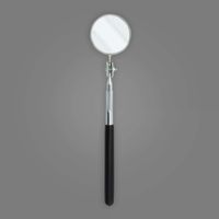 Ullman C-2M Circular Magnifying Telescoping Inspection Mirror, 2-1/4" Diameter, 10" to 14" Extended Handle Length