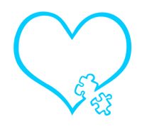 Autism Awareness Heart Puzzle 4" Light Blue Car Truck Window laptop Vinyl Decal Sticker ...
