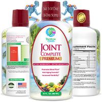Joint Complete Premium - Liquid Joint Supplement with Liquid Glucosamine Sulfate, Chondroitin, MSM & Hyaluronic Acid – For Bone, Joint Health, Joint Pain Relief - 96% Max Absorption– 32oz, 32 serv