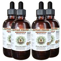 Rhodiola Alcohol-Free Liquid Extract, Organic Rhodiola (Rhodiola Rosea) Dried Root Glycerite Natural Herbal Supplement, Hawaii Pharm, USA 4x4 fl.oz