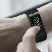LEANO Smart Bluetooth Bracelet Step Counter Heart Rate Blood Pressure Information Push Smart Watches