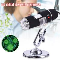 1600X HD Electronic Magnifier Handheld USB Digital Microscope Industrial Medical Magnifier Portable 8 LED Endoscope with Metal Stand