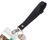 Advantus Adjustable Identification Badge Wrist Lanyards, Antimicrobial, Black, Pack of 10 (91153)