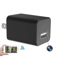 Mowriture Hidden Cameras Charger Adapter,1080P HD Motion Detection USB Wall AC Plug Charger with WiFi Spy Wall Charger Nanny Spy Camera Adapter