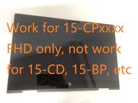 for HP New Replacement 15.6" FHD 1920x1080 LCD Touch Screen Assembly + Bezel + Touch Board Envy X360 Convertible 15-CP 15M-CP0011DX 15M-CP0012DX