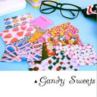 Ngaantyun 100 Sheets Candy Sweet Colorful Photo Instant Films Sticker for FujiFilm Instax Mini 9 Mini 8 Mini 7s Mini 50s Mini 90 Mini Liplay Camera Film