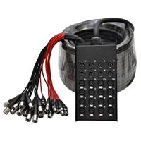 Seismic Audio SACB-16x8x100 16-Channel XLR Low Profile Circuit Board Snake Cable, 100-Feet