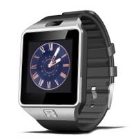 HAMSWAN® Bluetooth 3.0 1.56 Inch SIM Card Digital Android Smartwatch Men Women Sport Wristwatch for HTC/Sony/Samsung/LG/Moto Smart Phone (Silver)