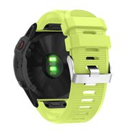 Shan-S 26mm Bands Compatible for Garmin Fenix 6X, Soft Sports Silicone Bracelet WristStrap Adjustable Quick Release Replacement Strap Wristband Compatible for Garmin Fenix 6X Smartwatch