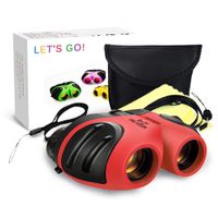Gifts for Girls 3-12 Years Old, DIMY Compact Watreproof Binocular for Kids Girls Easter Toys Age 3-12 Brithday Best Easter Gifts for Girl Kids Christmas Xmas Stocking Stuffers Fillers for Girl Red DY4