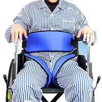 Cushion Pelvic Slider Belt Wheelchair Seat Belt Restraint Band Medical Elderly Fixing Belt Prevent Patient Forward Sliding (B)