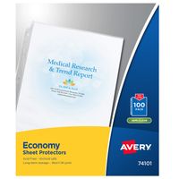 Avery Economy Semi-Clear Sheet Protectors, Acid Free, Box of 100 (74101)