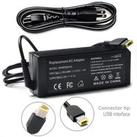 Tinkon AC Adapter Supply 90W 20V Power Charger for Lenovo ThinkPad X1 Carbon Chromebook N20 N20p T440 T540p Edge G500 G505 G510 Power Cord