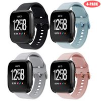 Junboer Sport Band Compatible with Fitbit Versa/Fitbit Versa 2/Fitbit Versa Lite Edition for Women and Men, Soft Silicone Adjustable Strap Replacement Fitness Wristband for Fitbit Versa Smart Watch