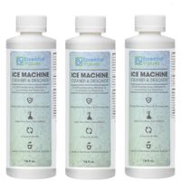 Ice Machine Cleaner 16 fl oz (3 Pack), Nickel Safe Descaler | Scale Remover, Universal Application for Whirlpool 4396808, Manitowac, Ice-O-Matic, Scotsman, Follett Ice Makers by Essential Values