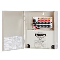 CMPLE 12Volt 9P 10 Amp Power Supply Box For CCTV