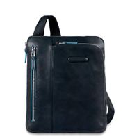 Piquadro Blue Squarello 21.5x24.5x5 Bags New Uniq.
