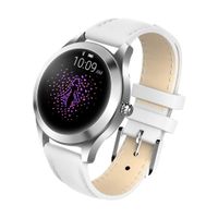 ZUYOKII Smart Watch KW10, Round Touch Screen IP68 Waterproof Smartwatch for Women's Period, Fitness Tracker with Heart Rate & Sleep Pedometer, Bracelet for iOS/Android. (White)