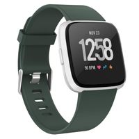Recoppa Compatible with Fitbit Versa Bands for Women Men Large Small, Adjustable Replacement Wristbands for Fitbit Versa/Versa 2/Versa Lite Edition/Versa Special Edition Olive Green Large