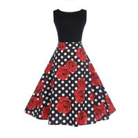 Hemlock Sleeveless Dress Women, Women's Office Dress Vintage Hepburn Dress Ball Gown Party Dress (S, Black-2)