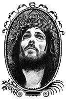 Jesus Christ Crucifixion 4"x6" Set of 6 Linen Postcards