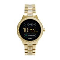 Fossil Q Women's Gen 3 Venture Stainless Steel Smartwatch, Color: Gold-Tone (Model: FTW6001)