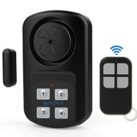 HENDUN Outdoor Waterproof Door Alarm with Remote Keypad, Gate Alarm Sensor, Weatherproof IP67,140 dB Super Loud, Pool Door Alarm for Kids Safety, Wireless Contact Alarm,Entrance Alert