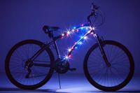 Brightz CosmicBrightz LED Bicycle Frame Light, Patriotic