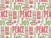 Christmas Themed Tissue Paper 20" x 30" - Chalkboard Wishes - 240 Sheets