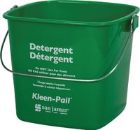 San Jamar KP97GN Kleen-Pail Commercial Cleaning Bucket, 3 Quart, Green