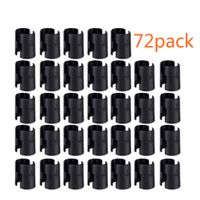 WAFJAMF 72 Pack Wire Shelving Shelf Lock Clips for 1" Post- Shelving Sleeves Replacements for Wire Shelving System