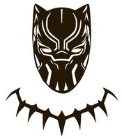 Black Panther New Movie Vinyl Sticker Decals for Car Bumper Window MacBook pro Laptop iPad iPhone (6" x 5.1", Black)