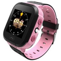 Smart Watch for Kids GPS Tracker Best Phone Watch with Camera Touchscreen SOS Pedometer for iPhone Android Smartphone for Children Boys Girls (Pink)