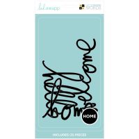 DCWVE Die Cuts with A View Word Pack Heidi Swapp-Black-Home (3 pcs) 615087