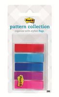 Post-it Full Color Flags, Gingham Full Color Collection, 1/2 in x 1.7 in, 100 Flag/On-The-Go Dispenser (683-PLAID1-S), 100 Flags