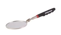 Steelman 29-Inch Telescoping Auto Inspection Mirror, Durable Steel, Articulating 3.25-Inch Round Mirror, Contoured Grip