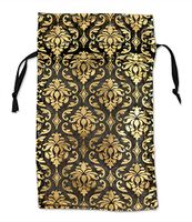 Jewelry Displays & Boxes Organza Drawstring Gift Bag Pouches Damask Gold