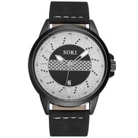 Hotkey Womens Business Watches Clearance New Sport Watches Men's Quartz Clock Man Leather Wrist Watch